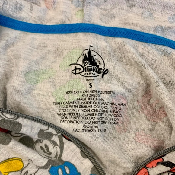 Kids/Women Disney Parks red blue green yellow Mickey Mouse zip up hoodie jacket - Picture 5 of 7